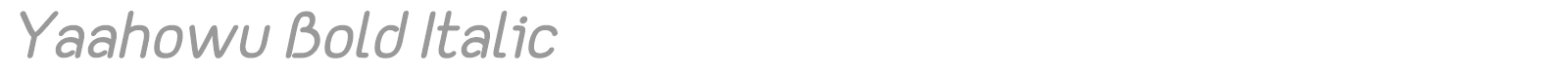 Yaahowu font preview